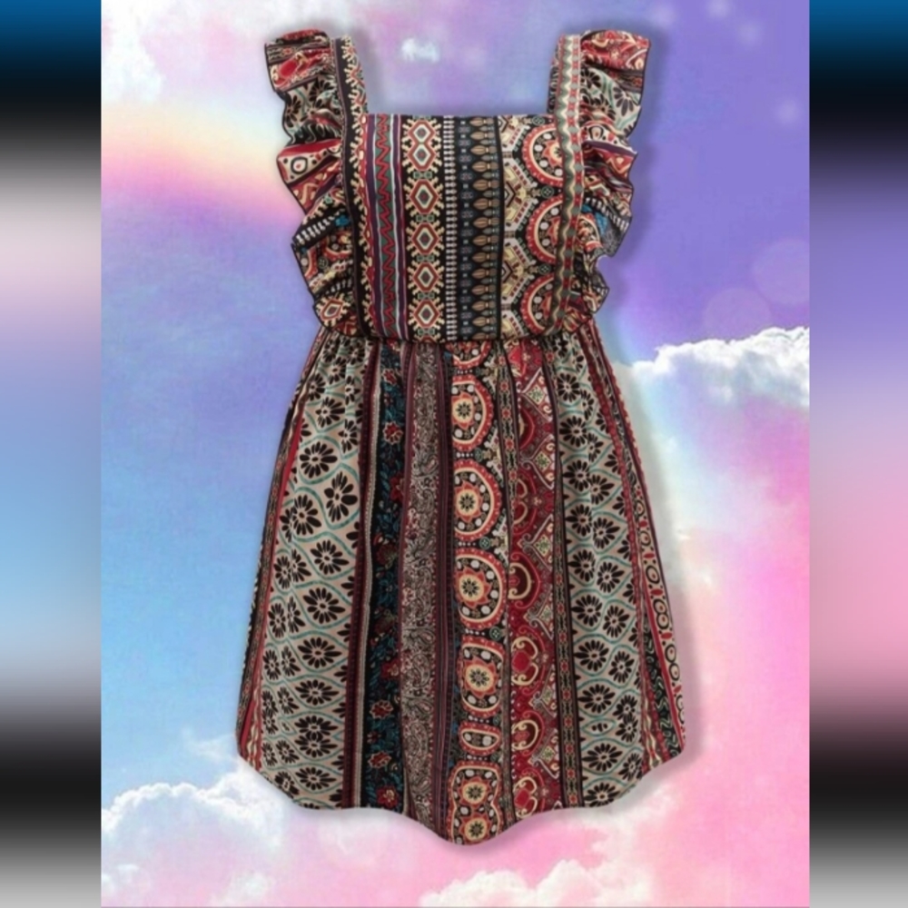 Geo Print Dress